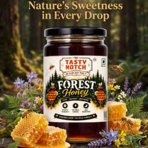 Tasty Notch Forest Honey 1Kg Bottle – 100% Pure Raw Wild Forest Honey