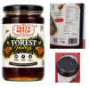 Tasty Notch Forest Honey product gallery showing front label, back label, packaging details, and glass jar.
